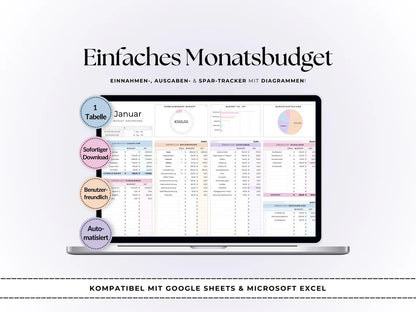 Digitaler Finanz Budget Planer