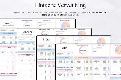 Digitaler Finanz Budget Planer